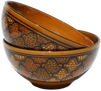 Le Souk Ceramique Honey 2-pc. Medium Serving Bowl Set