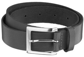 ASOS Smart Leather Belt - grey