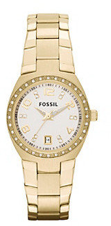 Fossil Women's Goldtone with Glitz Serena Watch