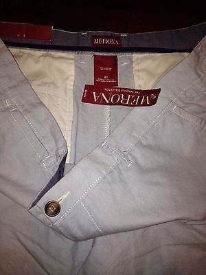 Merona Light Blue The Club Shorts Flat Front  Tailored Collection Size 42  NWT
