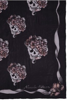 Nobrand 'Romantic Skull' silk scarf