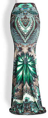 Roberto Cavalli Psychedelic Tapestry Maxi Skirt