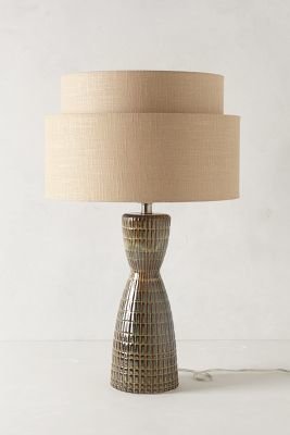 Anthropologie Two-Tiered Lamp Ensemble