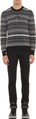 Givenchy Fused-Star Fair Isle Sweater