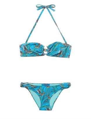 Matthew Williamson Songbird-print bandeau bikini