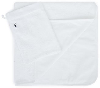 Ralph Lauren Beige Towel & Wash Mitt Set