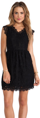 MM Couture by Miss Me Cap Sleeve Allover Lace Dress