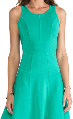 Milly Fit and Flare Stretch Dress