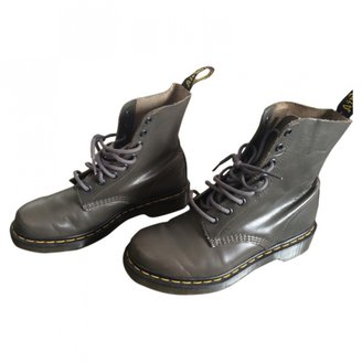 Dr. Martens Grey Leather Boots