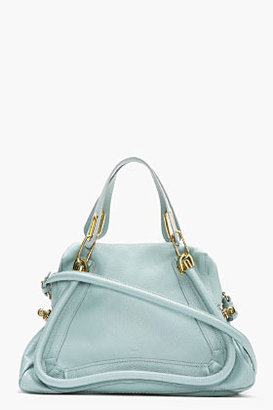 Chloé Mint Leather Medium Paraty Shoulder Bag
