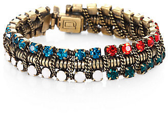 Dannijo Swarovski Crystal Snake Chain Bracelet