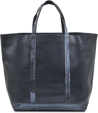 Vanessa Bruno Large leather tote with glitter