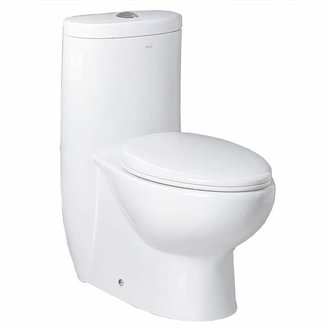 Hermes Ariel Bath Contemporary Dual Flush Elongated One-Piece Toilet