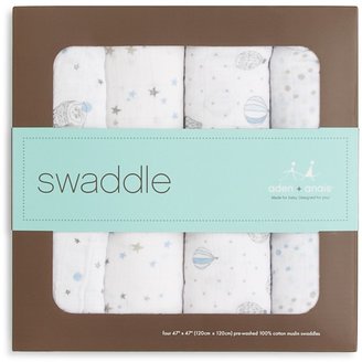 Aden + Anais Infant Boys' Night Sky Swaddle 4-Pack - One Size
