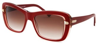 Nina Ricci Women's Rectangle Red Sunglasses