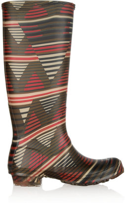 M Missoni Printed rubber Wellington boots