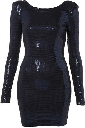 Topshop Sequined Shoulder Pad Tunic