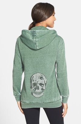 Kings of Cole 'Skull' Embellished Front Zip Hooded Sweatshirt