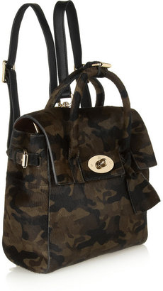 Mulberry + Cara Delevingne mini calf hair backpack