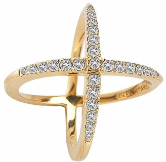 Elizabeth and James Windrose Pave Ring