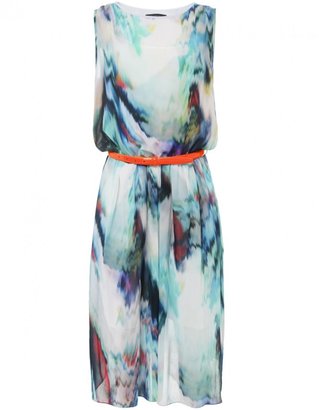 Paul Smith Black Warped Floral Day Dress