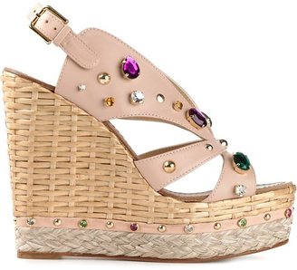 Dolce & Gabbana embellished espadrille sandals