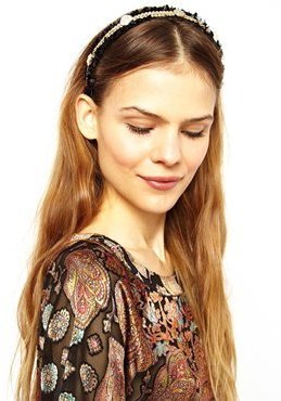 ASOS Limited Edition Coin Hairband - black
