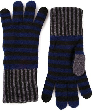 Paul Smith knit colorblock gloves