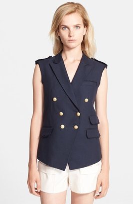 Band Of Outsiders Raw Edge Double Breasted Vest