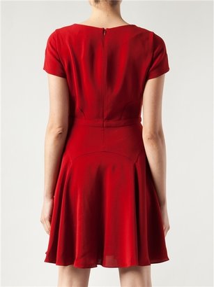 Diane von Furstenberg Pleated Short Dress
