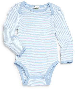 Splendid Infant's Striped Mitten-Cuff Bodysuit