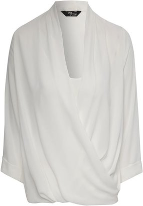 Jane Norman 3/4 sleeve cocoon blouse