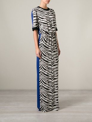 Ungaro Contrast Zebra Print Dress