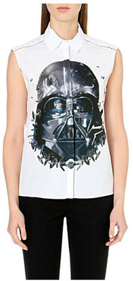 Preen Darth Vader sleeveless cotton shirt