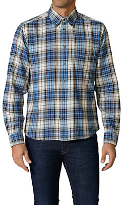 Diesel S-Watis Tartan Shirt, Blue
