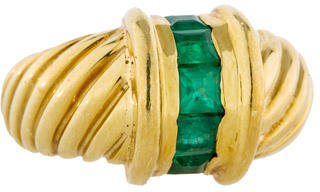 David Yurman Emerald Cable Ring
