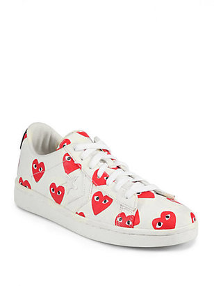 Comme Des Garcons Play 31436 Comme des Garcons Play Canvas Lace-Up Sneakers