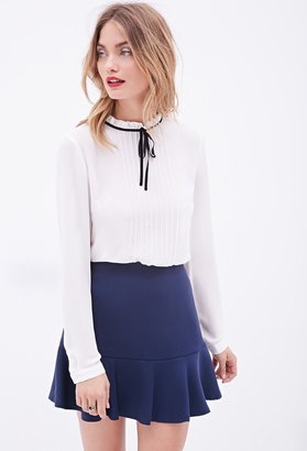 Forever 21 Contemporary Textured Fluted Skirt