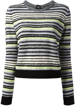 Proenza Schouler cropped striped sweater