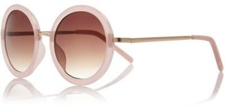 River Island Light pink round sunglasses