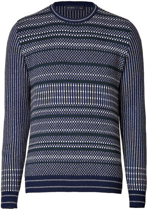 Etro Wool-Silk-Cashmere Striped Pullover Gr. M