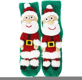 Topshop ERNIE Santa Sock Slippers