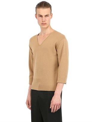 J.W.Anderson Gathered Sleeves Wool Blend Sweater