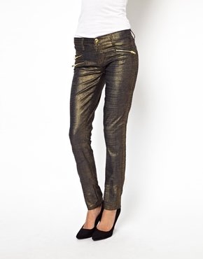 Blank NYC Skinny Jeans In Gold - Gold