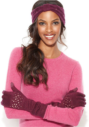 Laundry by Shelli Segal Pearlescent Bead Embellished Knit Headband
