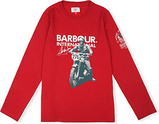 Barbour Printed cotton jersey top