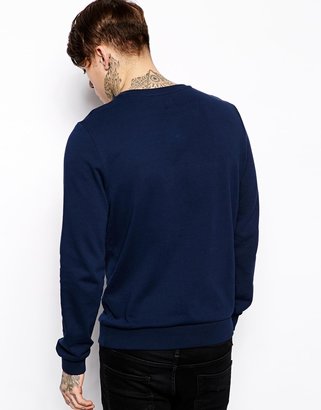 ASOS Sweatshirt With Boston Embroidery