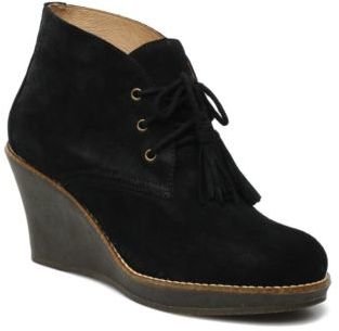 Scholl Women's Enis Wedge Heel Ankle Boots In Black - Size 6.5