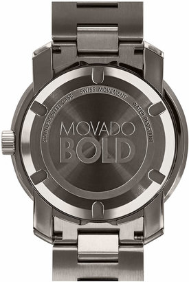 Movado Bold 42.5mm Gunmetal Stainless Steel Watch