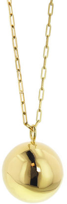 Jennifer Fisher Large Ball Charm - Designer Yellow Gold Necklace